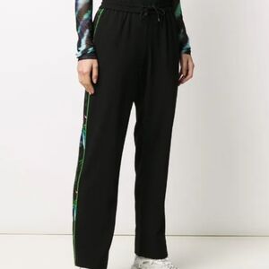 Prelove Kanzo side floral-print track trousers Color Black Size 44